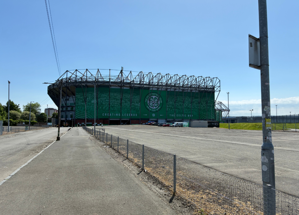 long view of side of celtic park