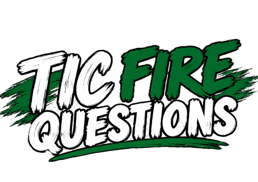 Tic Fire Questions : Tim Lisbon Tic Fire Questions Logo